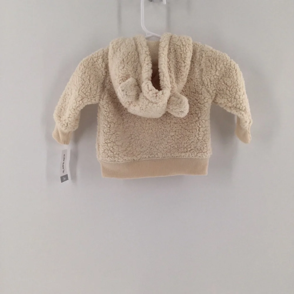 Carter’s tan Teddy bear‎ hooded coat